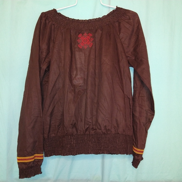 Miley Cyrus Max Azria Navajo embroidered tunic oak - Picture 7 of 12